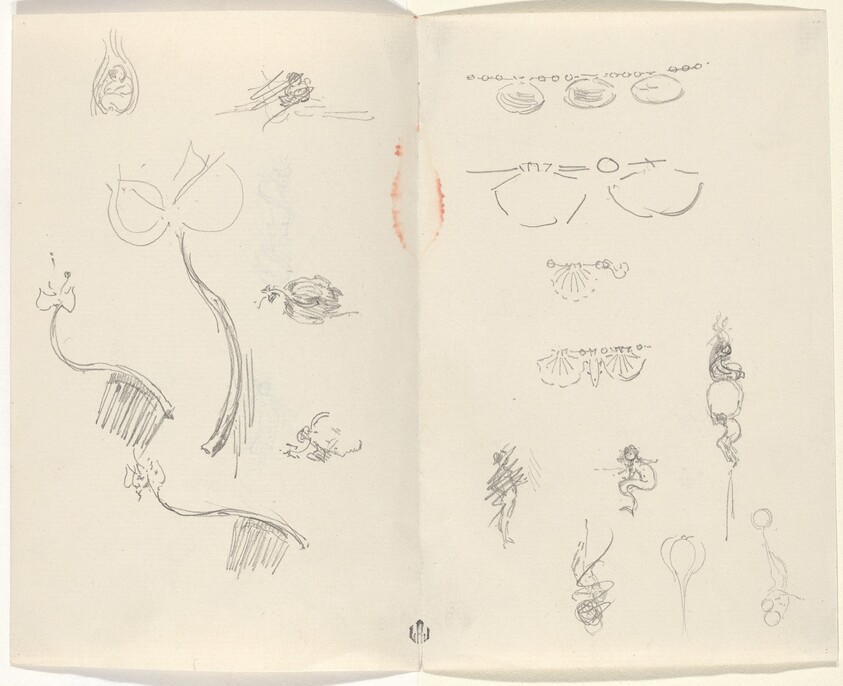 Studies for Jewelry Designs [verso]