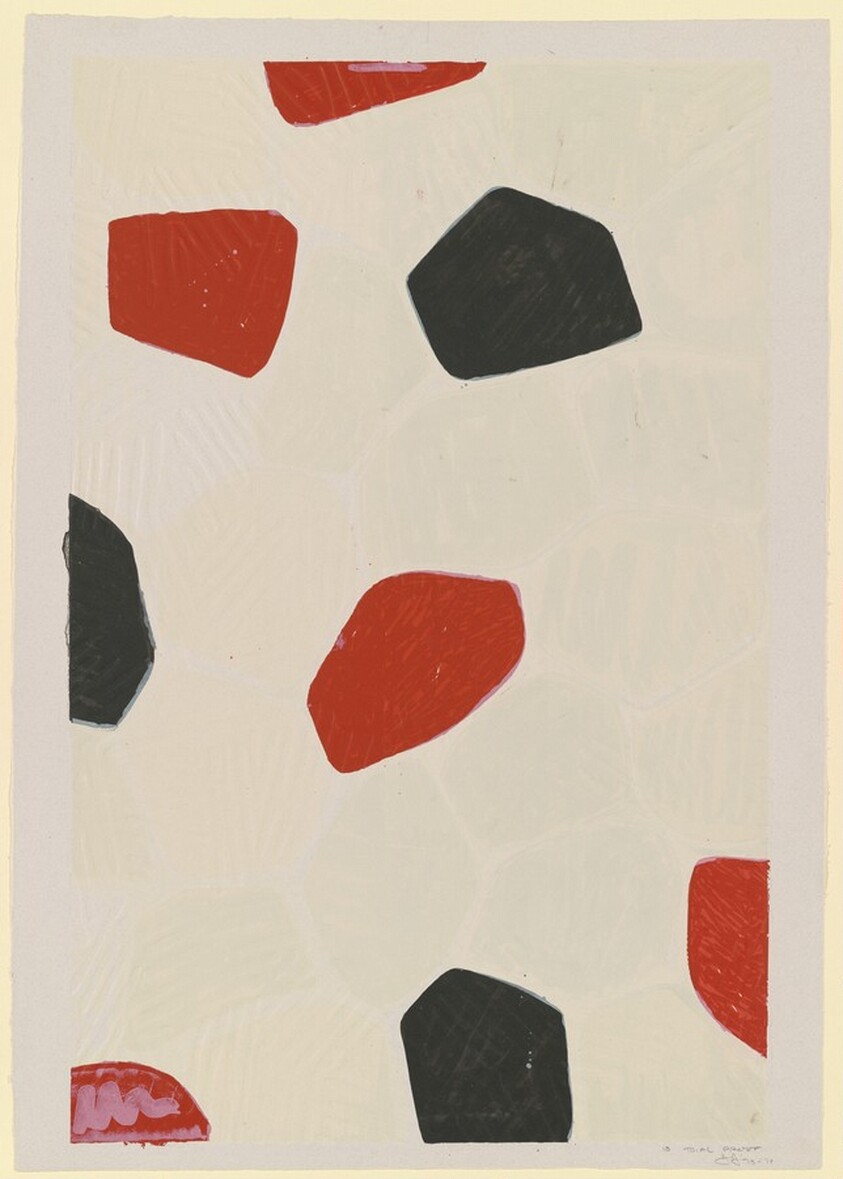 Four Panels from Untitled 1972 [B panel trial proof 1]