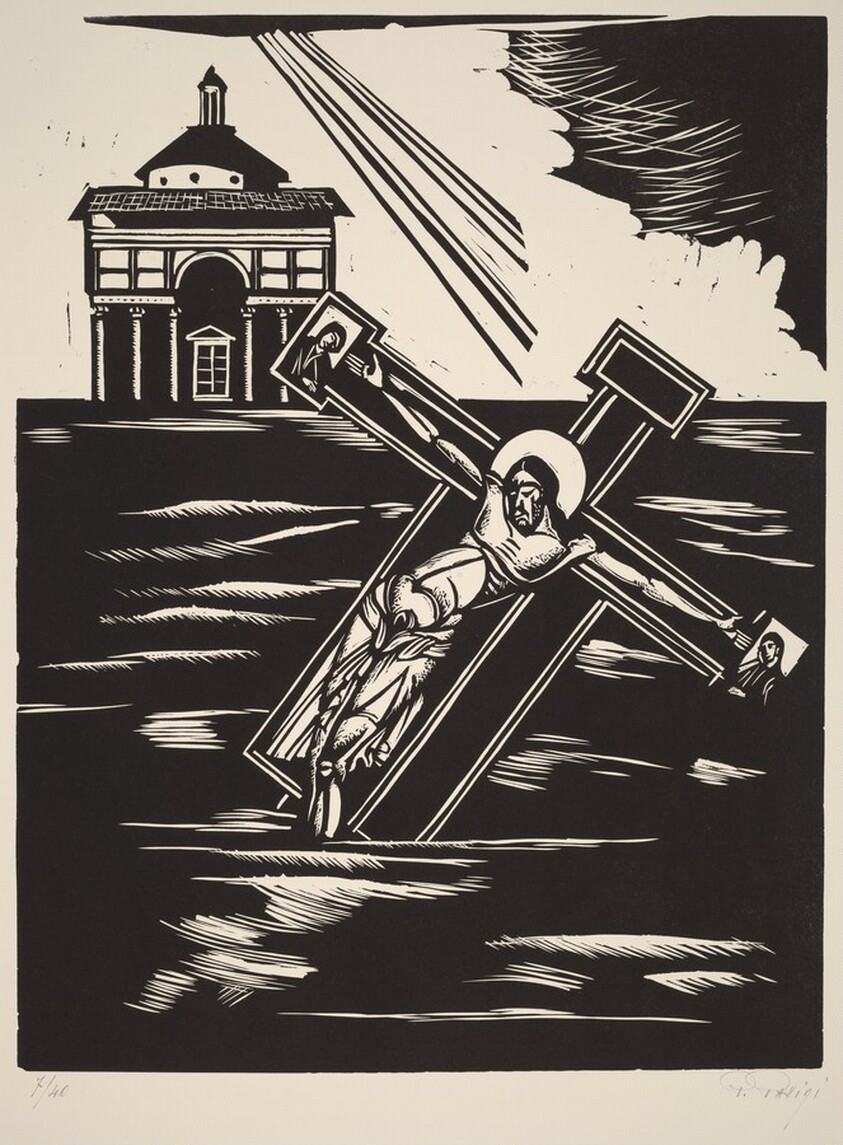 The Crucifixion by Cimabue (Il Crocefisso de Cimabue travolto dalle acque)