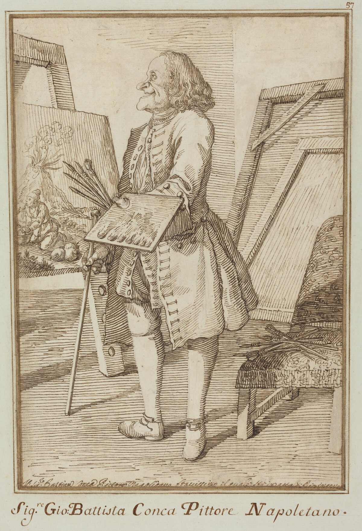 Signore Sebastiano Conca, Pittore Napoletano (Signore Sebastiano Conca, Neapolitan Painter)