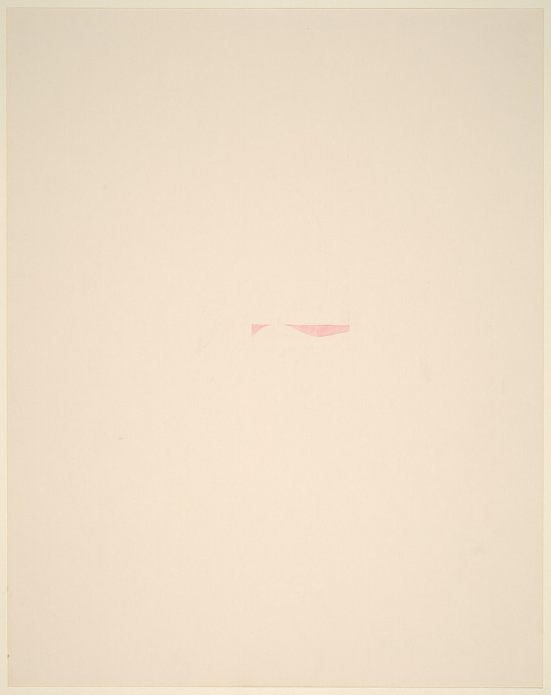 Pink Horizontal (Paris), Richard Tuttle, 1974