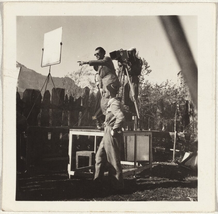 Director with cameraman--Filming "Landammann Stauffacher"