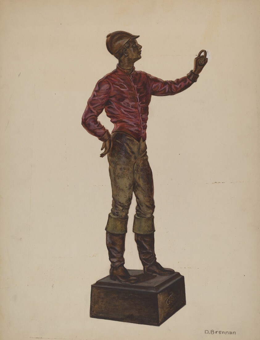 Cast Iron Dobbie: Jockey