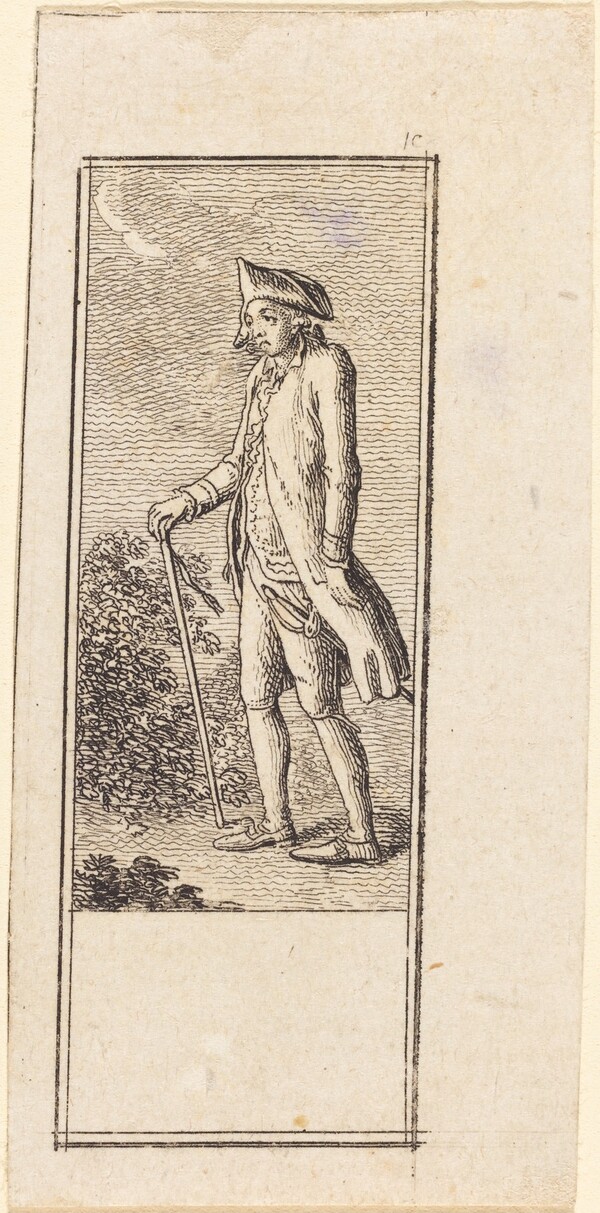 Young Man with Cane