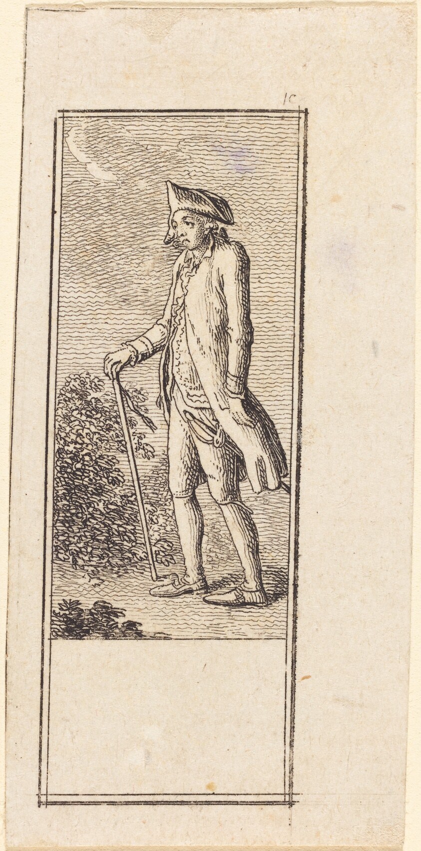Young Man with Cane