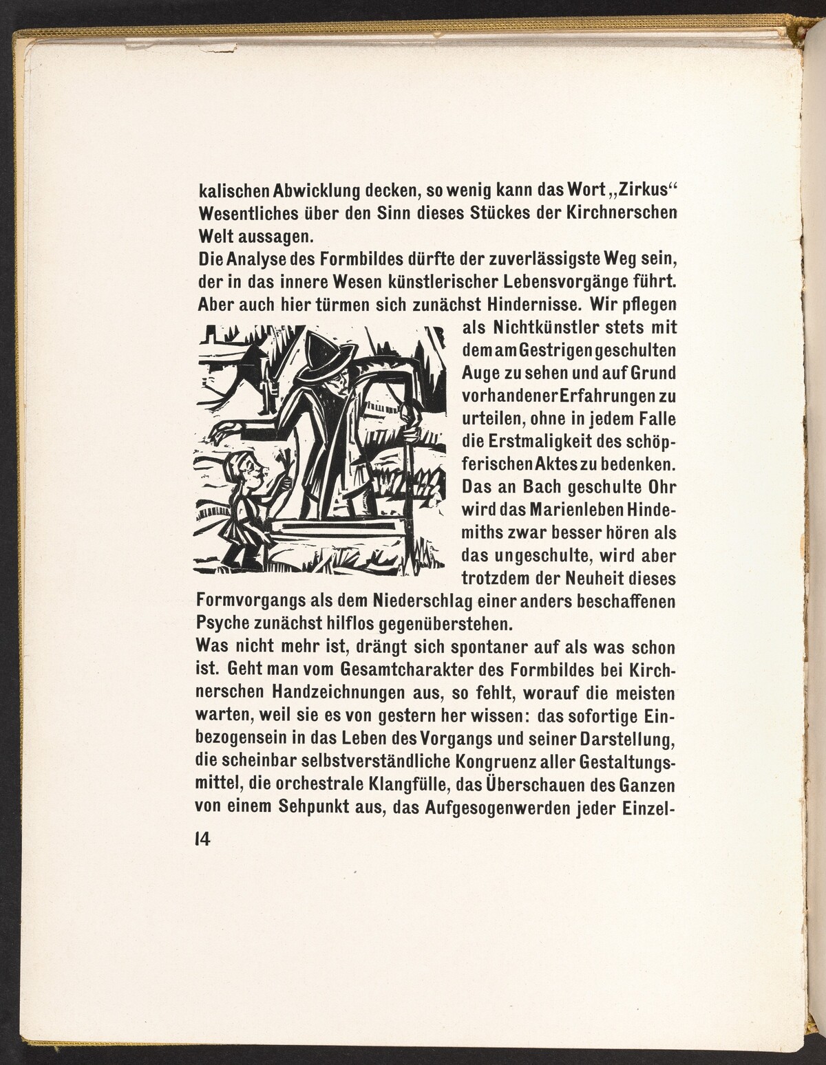 In-text plate from Kirchner Zeichnungen (Kirchner Drawings)