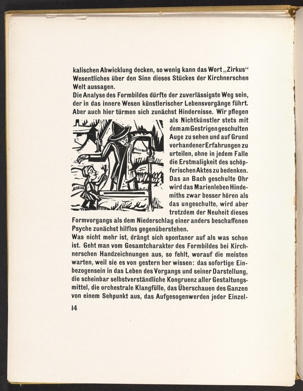 In-text plate from Kirchner Zeichnungen (Kirchner Drawings)