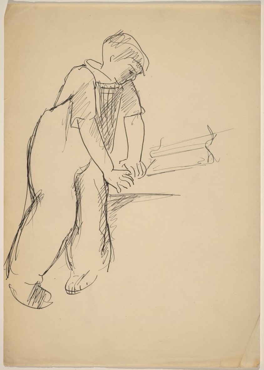 Boy Wearing Overalls