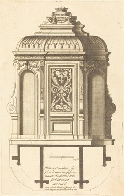 Plan et elevation des plus beaux confessionnaux de Paris, tres fidelemant mesure