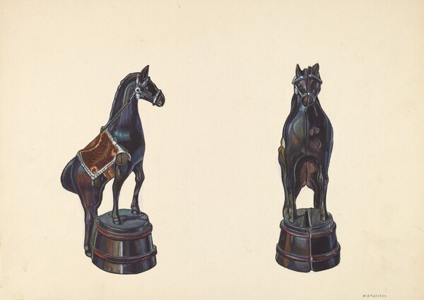 Horse on Barrel Bank