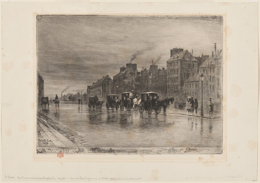 Une Matinée d'Hiver au Quai de l'Hôtel-Dieu (Winter Morning on the Quai de l'Hôtel-Dieu)