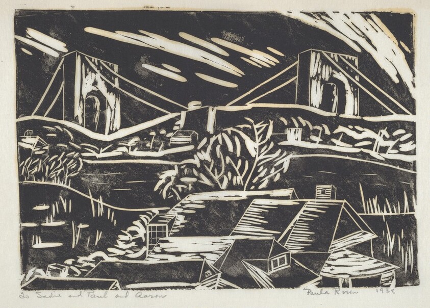 Untitled (Bridge and Houses)