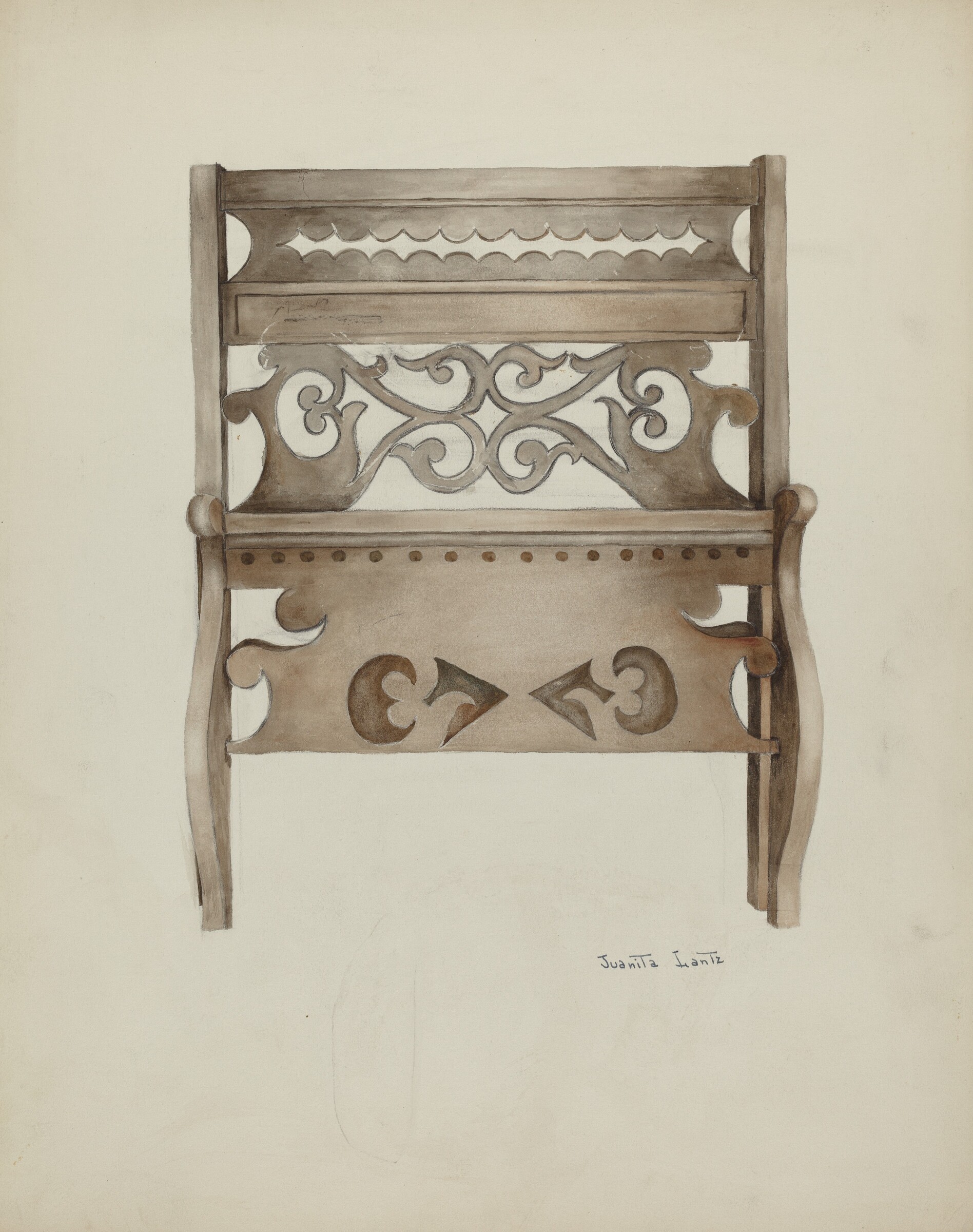 Bed, Juanita Lantz, 1935/1942