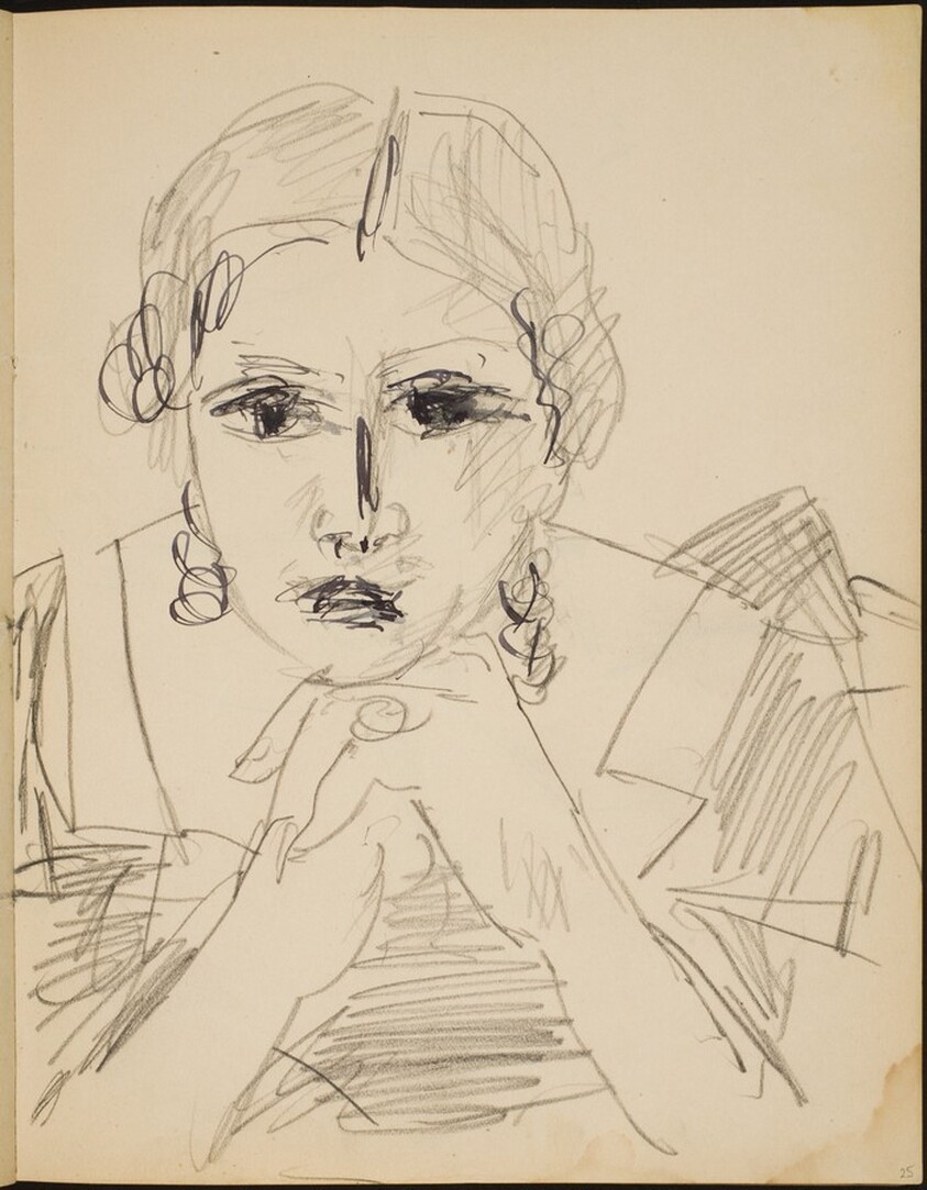 Weibliche Bildnisstudie (Portrait of a Woman) [p. 25]