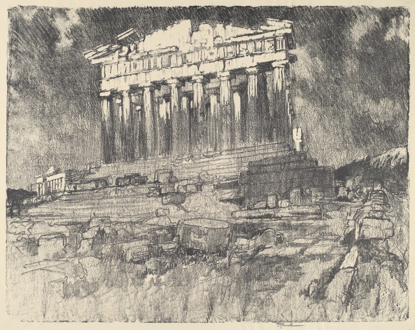 The Facade of the Parthenon, Sunset
