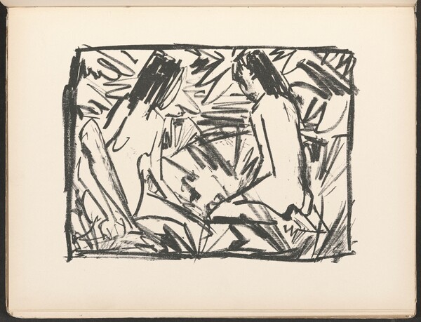 Badende (Bathers) from Deutsche Graphiker der Gegenwart (German Printmakers of Our Time)