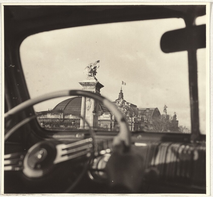Paris seen from automobile