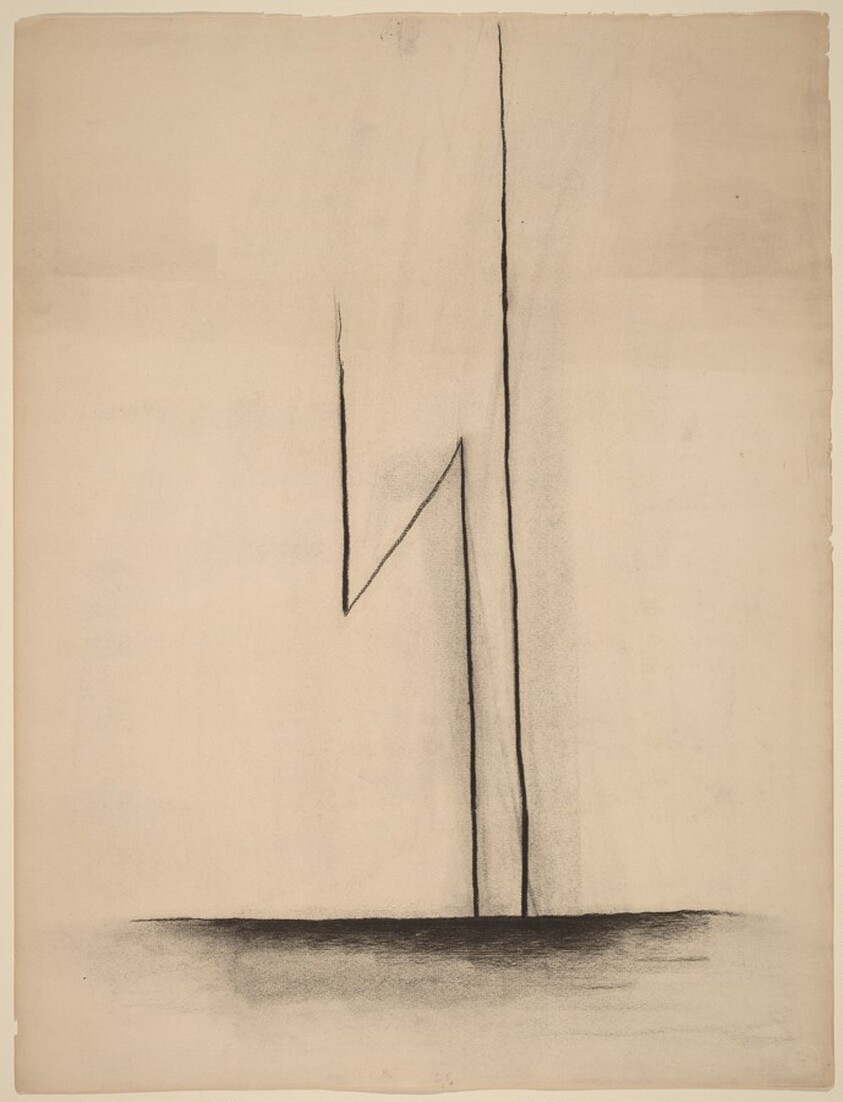 First Drawing of the Blue Lines