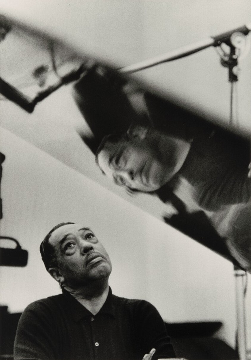 Duke Ellington Listening to Playback, Los Angeles