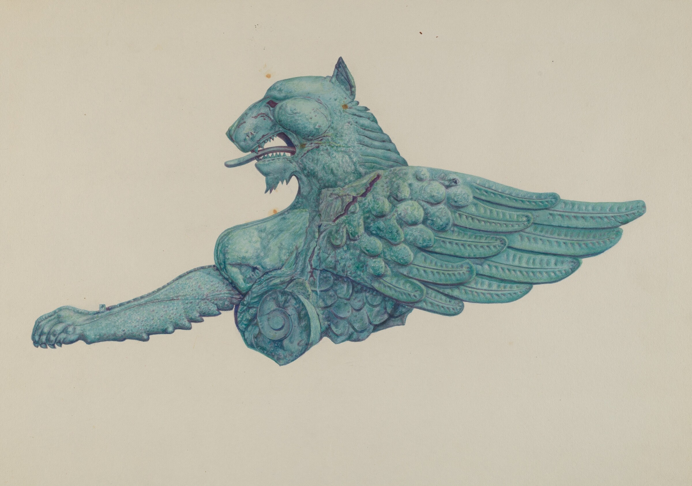 Ornamental Iron Griffon, Harriette Gale, 1935/1942