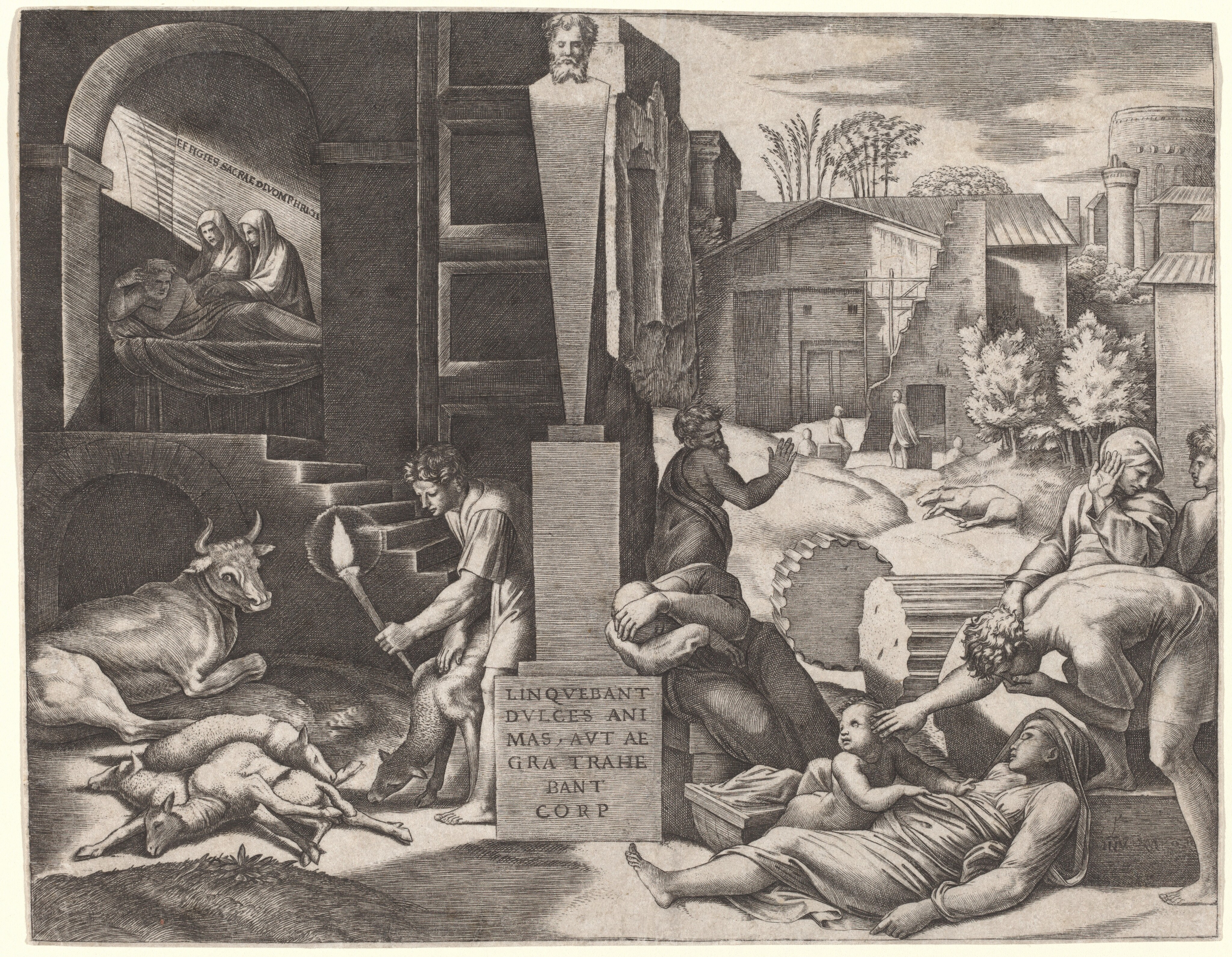 Il Morbetto (The Plague) by Marcantonio Raimondi