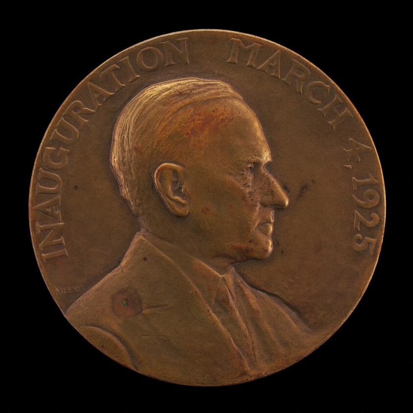 Calvin Coolidge Inaugural Medal [obverse]