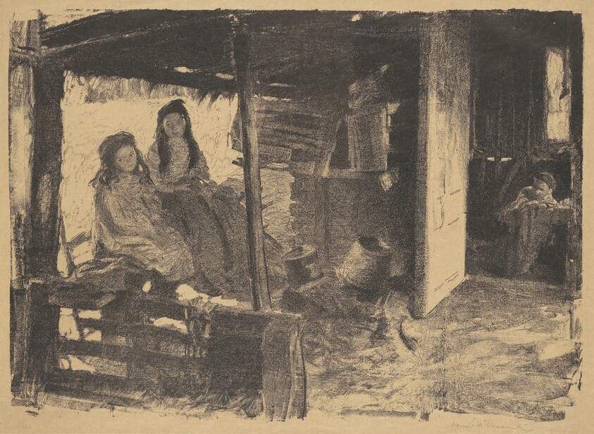 Untitled (2 girls in a barn)