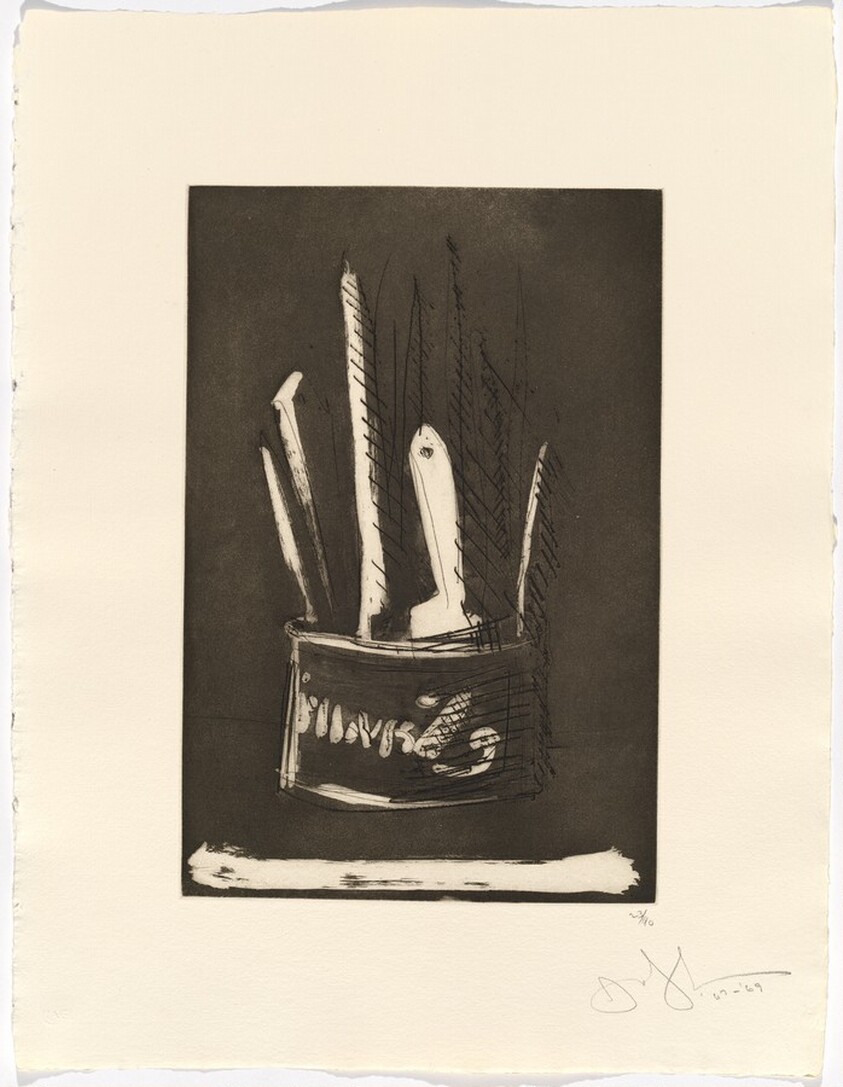 Paint Brushes from 1st Etchings, 2nd State