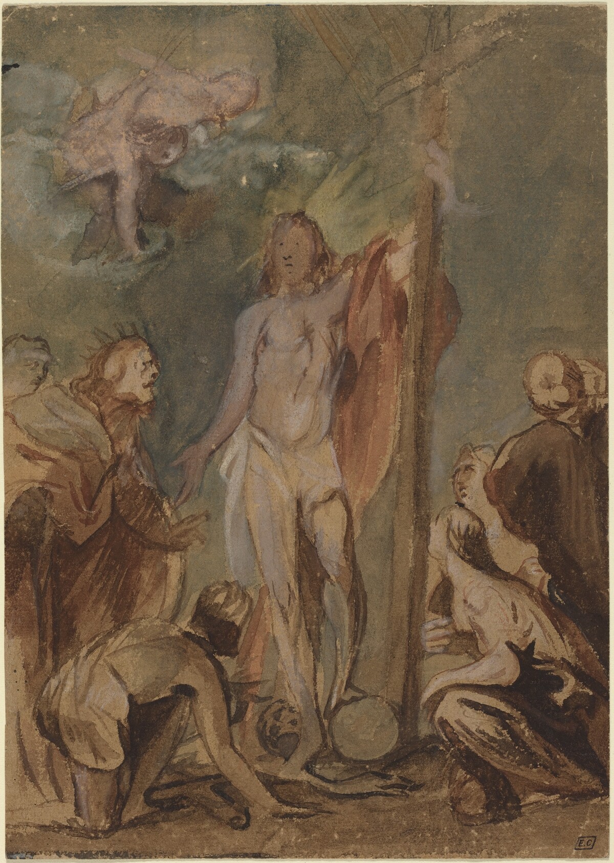 The Risen Christ Surrounded by Saints