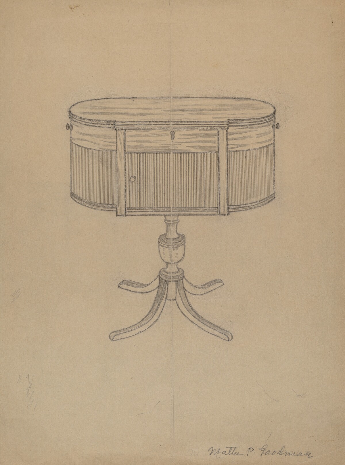 Duncan Phyfe Sewing Cabinet
