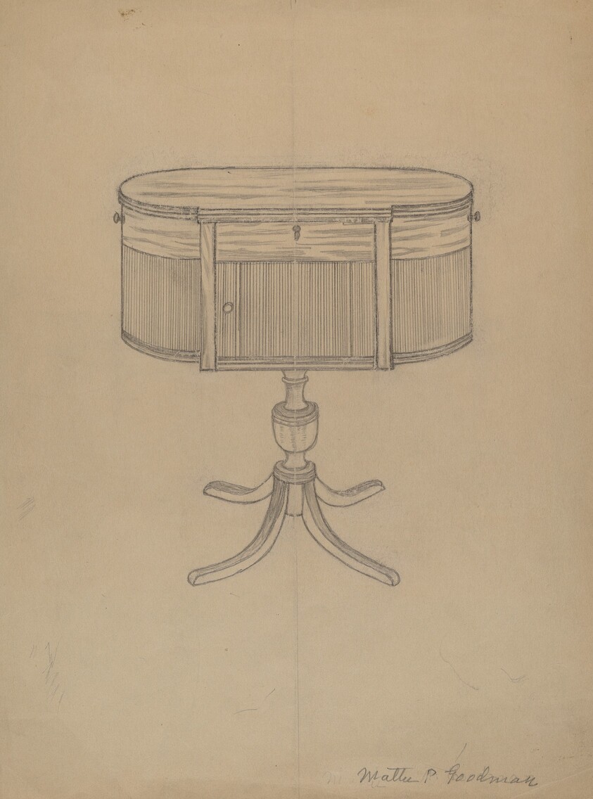 Duncan Phyfe Sewing Cabinet