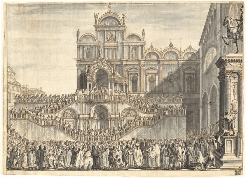 Campo San Zanipolo Decorated for the Visit of Pius VI