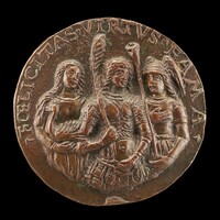 Felicity, Virtue, and Fame [reverse], Style of Niccolò Fiorentino, c. 1490