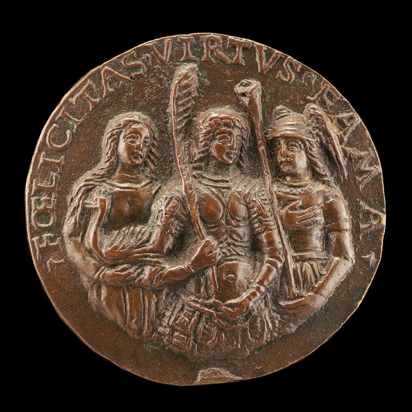 Felicity, Virtue, and Fame [reverse]