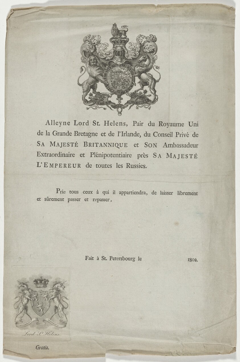 Title Page of Book by Alleyne, Lord St. Helens