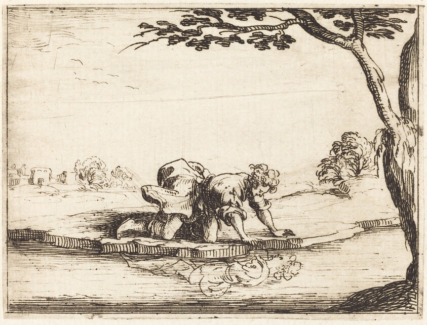 Narcissus Looking in the Water