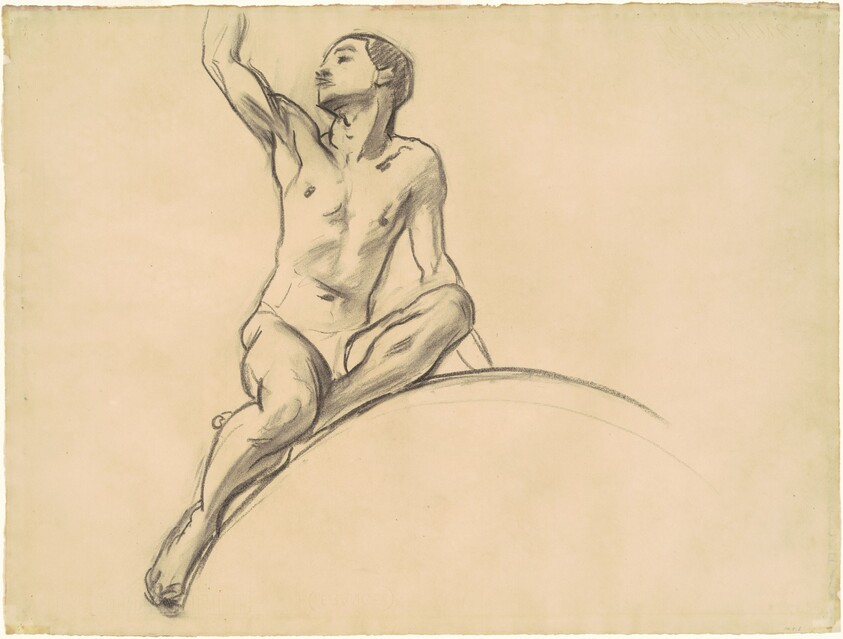 Study for Figure above "Music"