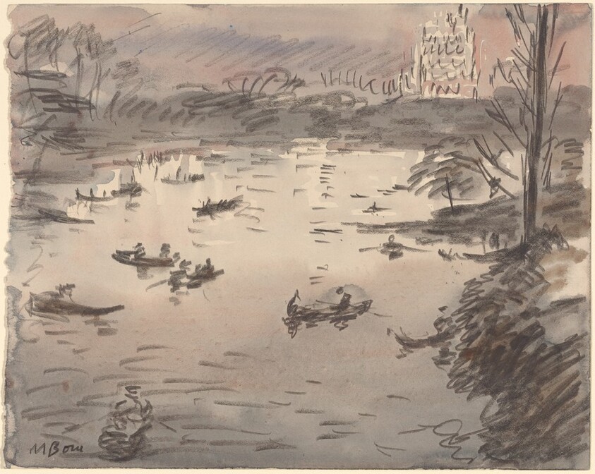 Lake in Central Park, Night