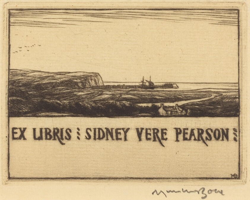 Bookplate of Dr. Sidney Vere Pearson