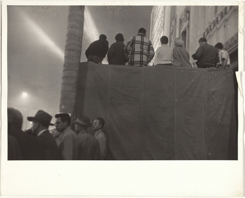 Scene outside movie premiere--Hollywood