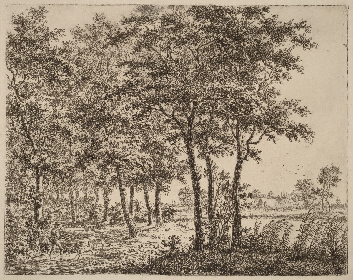 Landscape with a Peasant Carrying Firewood