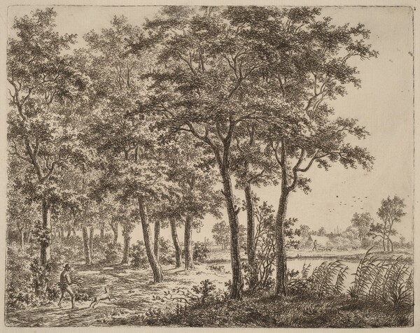 Landscape with a Peasant Carrying Firewood