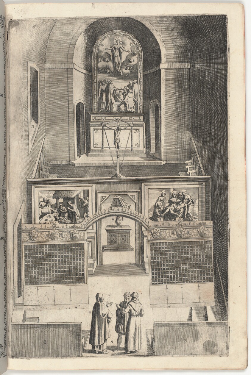 Interior of the Minor Church (Interno della chiesa minore) [plate F]