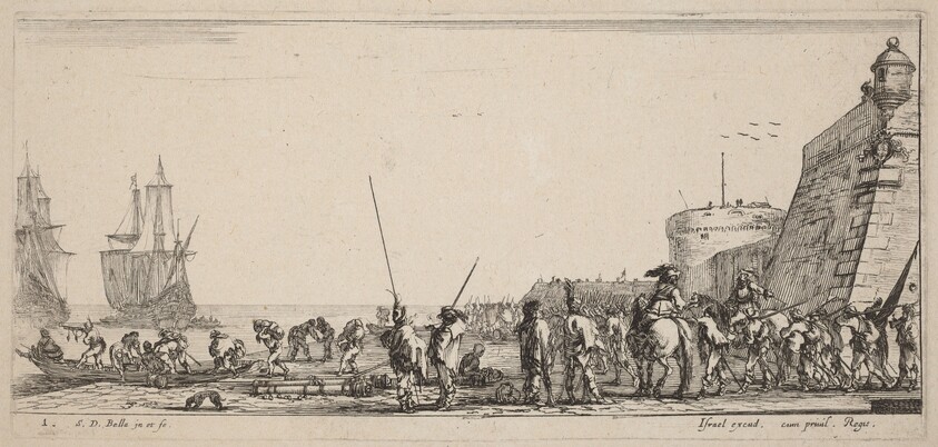 Soldiers Overseeing Embarkation
