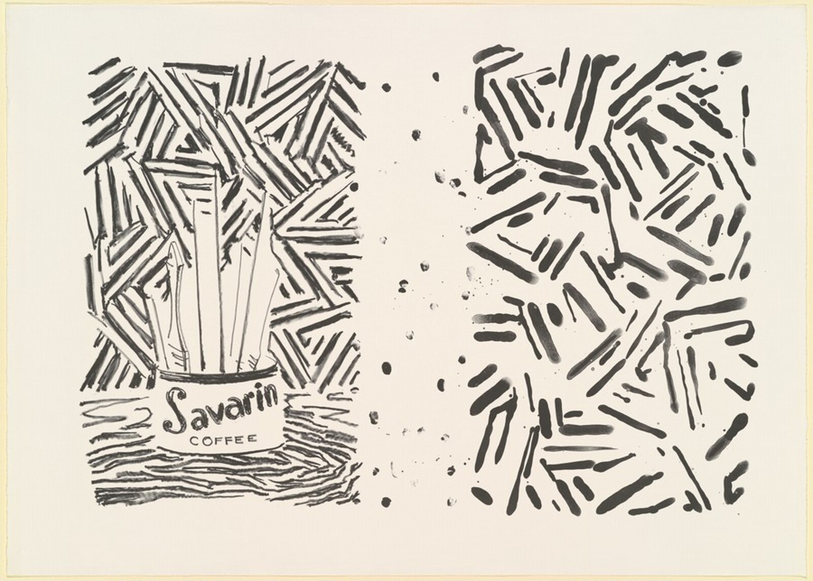 Untitled [element in black proof], Jasper Johns, 1977