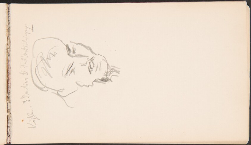 Male Portrait Study (Mannliche Bildnisstudie, daruber Kohler...) [p. 7]