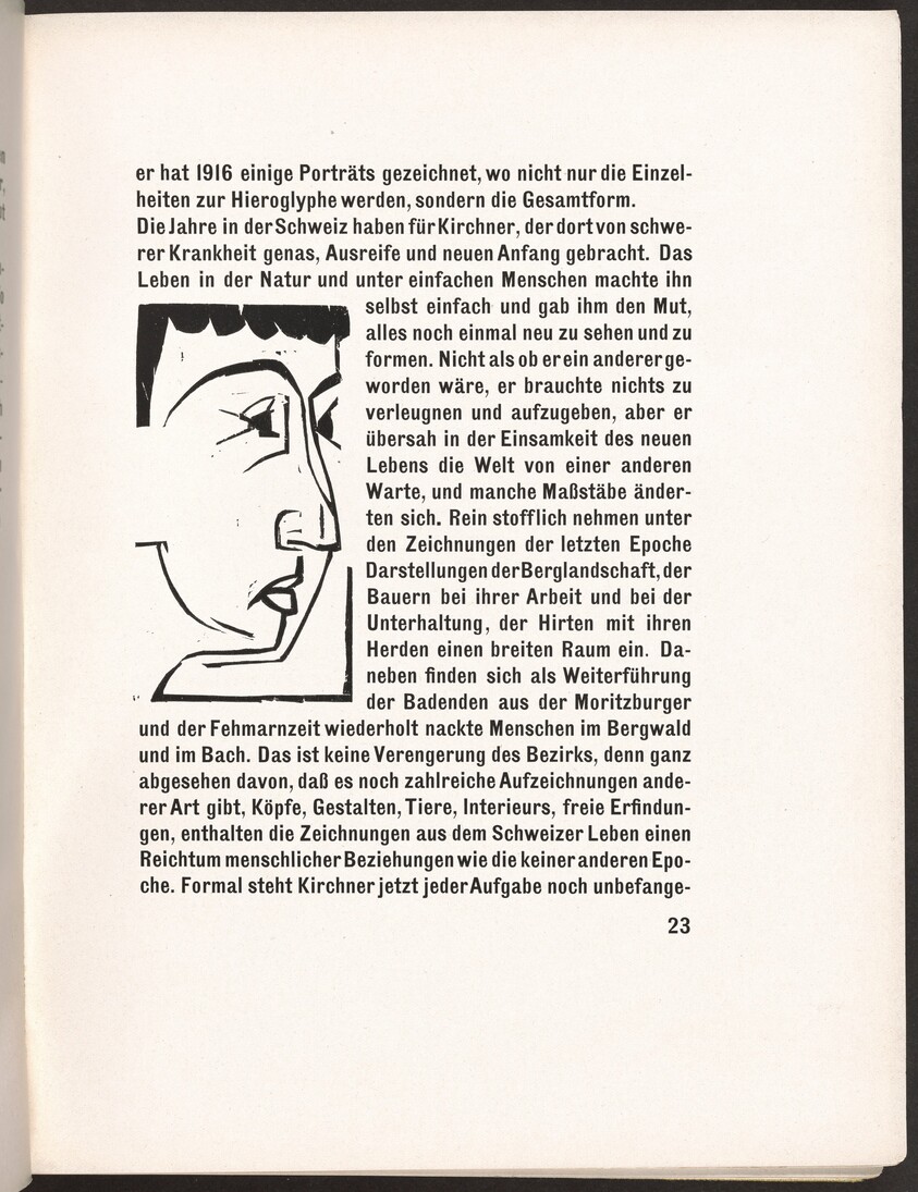In-text plate from Kirchner Zeichnungen (Kirchner Drawings)
