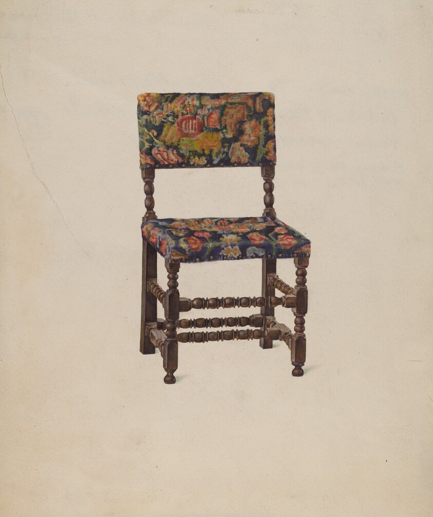 American Chair with Turkey Work