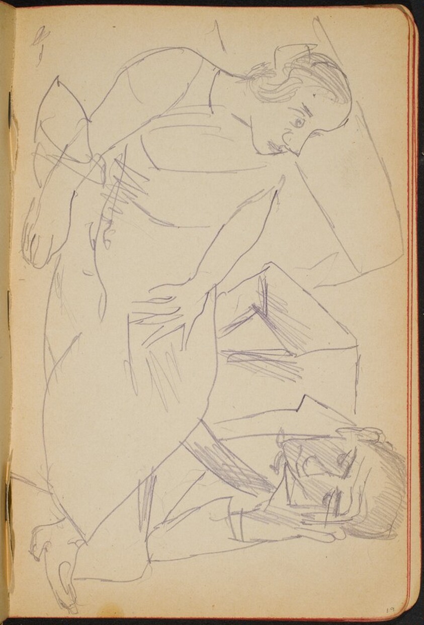 liegende Frau und sitzeder Mann (Reclining Female and Seated Male) [p. 19]