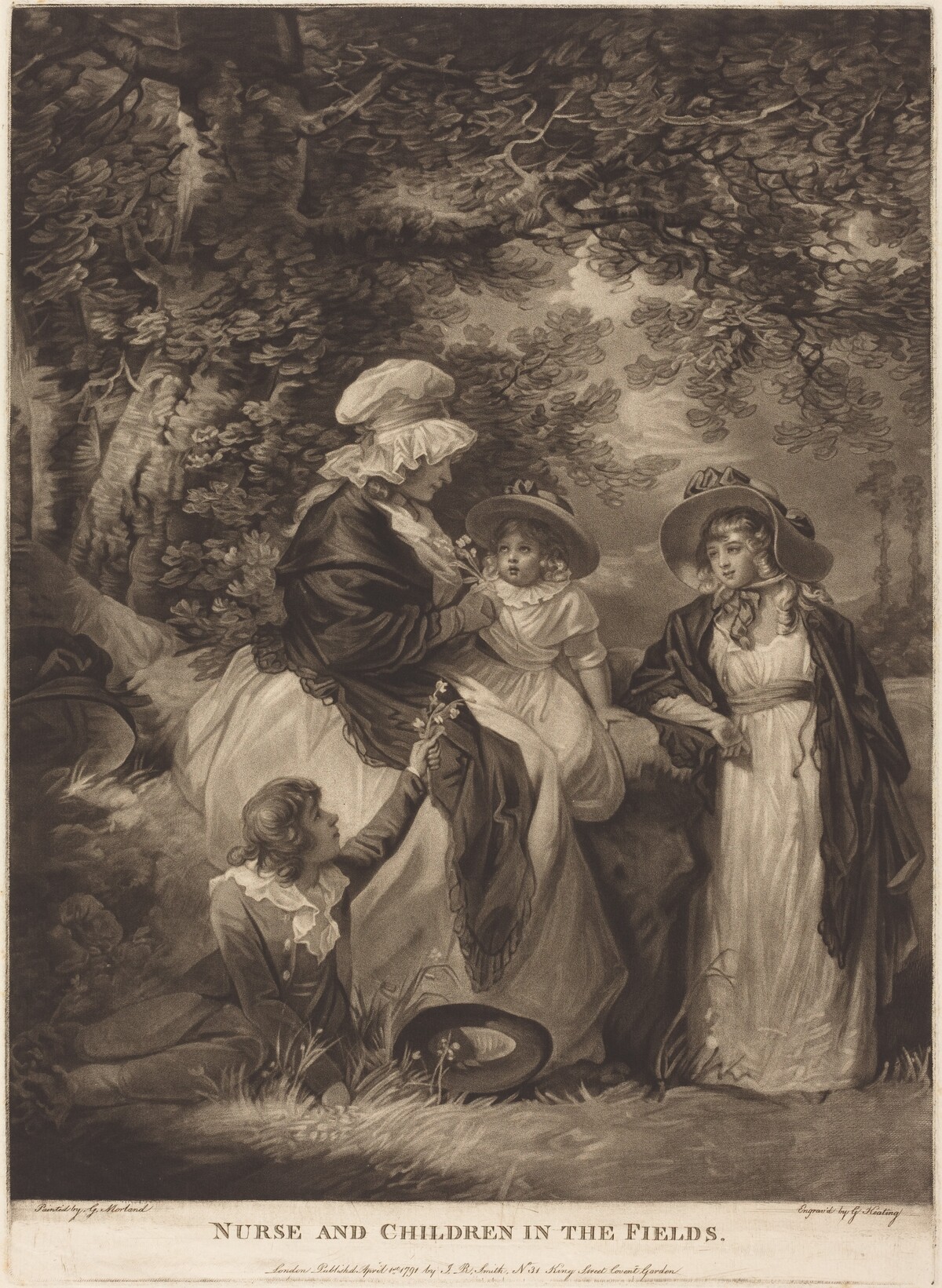 Nurse and Children in the Fields